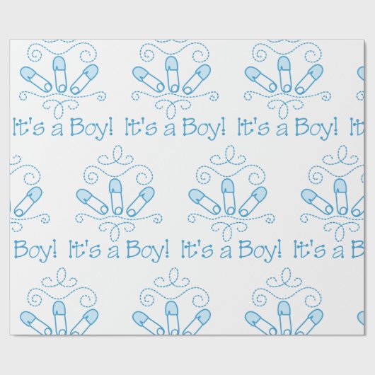 Een jongen cadeaupapier (Vlak)