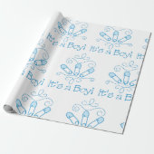 Een jongen cadeaupapier (Uitgerold)