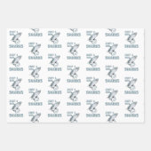 Een jongen die dol is op haaienliefhebbers inpakpapier vel (Voorkant)