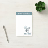 Een jongen die dol is op haaienliefhebbers post-it® notes (Kantoor)