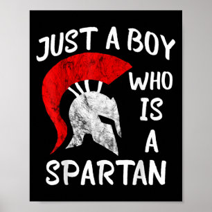 Een jongen die een Spartaanse Spartaan is, kost Sp Poster