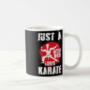 Een jongen die houdt van karate, een grappig Gezeg Koffiemok