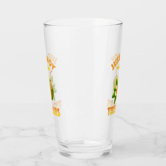 Een jongen die houdt van Tiki Bars Glas (Links)