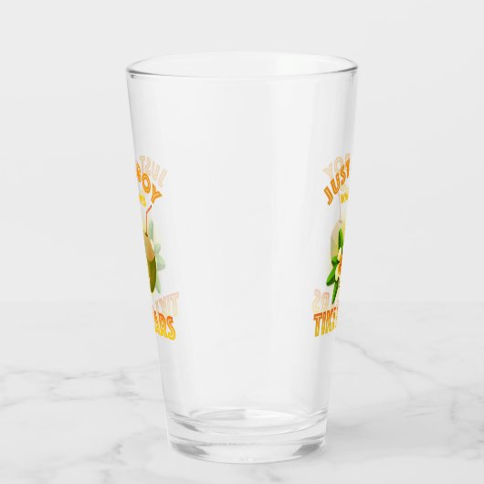 Een jongen die houdt van Tiki Bars Glas (Rechts)