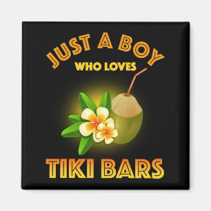 Een jongen die houdt van Tiki Bars Magneet