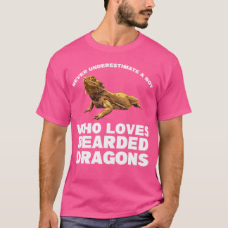 Een jongen die van baardagamen houdt t-shirt