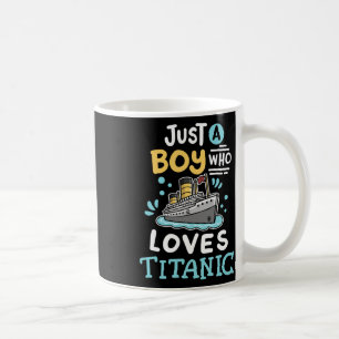 Een Jongen Die Van De Rms Titanic Grappige Cruises Koffiemok