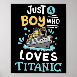 Een Jongen Die Van De Rms Titanic Grappige Cruises Poster
