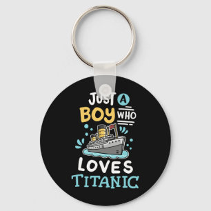 Een Jongen Die Van De Rms Titanic Grappige Cruises Sleutelhanger