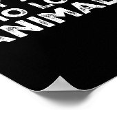 Een jongen die van dieren houdt poster (Hoek)