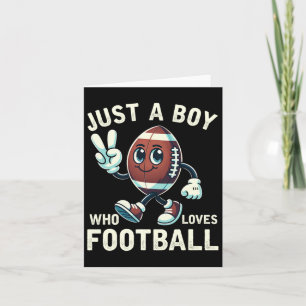Een jongen die van Football houdt Kaart