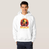 Een jongen die van het strand houdt hoodie (Voorkant volledig)