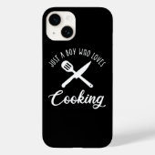 Een jongen die van koken houdt Case-Mate iPhone case (Achterkant)