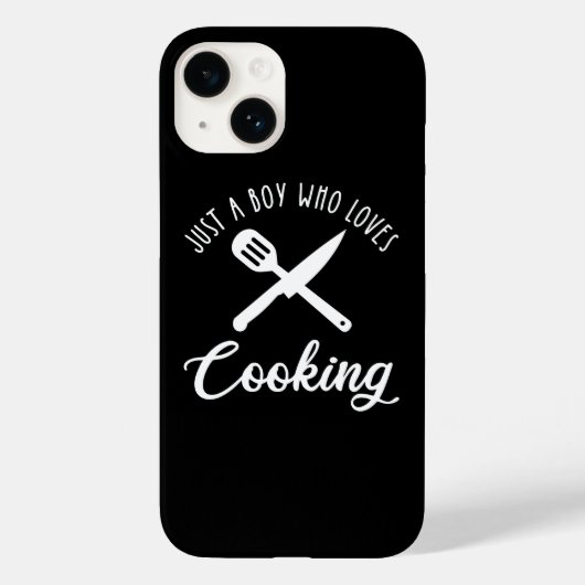 Een jongen die van koken houdt Case-Mate iPhone case (Achterkant)
