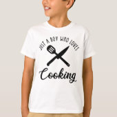 Een jongen die van koken houdt t-shirt (Voorkant)