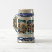 Een jongen die van monstertrucks houdt bierpul (Voorkant links)