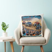 Een jongen die van monstertrucks houdt kussen (Stoel)