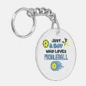 Een jongen die van Pickl houdt... Sleutelhanger (Voorkant Links)