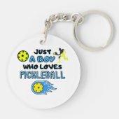 Een jongen die van Pickl houdt... Sleutelhanger (Achterkant)