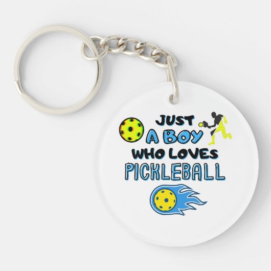 Een jongen die van Pickl houdt... Sleutelhanger (Voorkant)