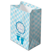 Een jongen douche. medium cadeauzakje (Voorkant Gekanteld)