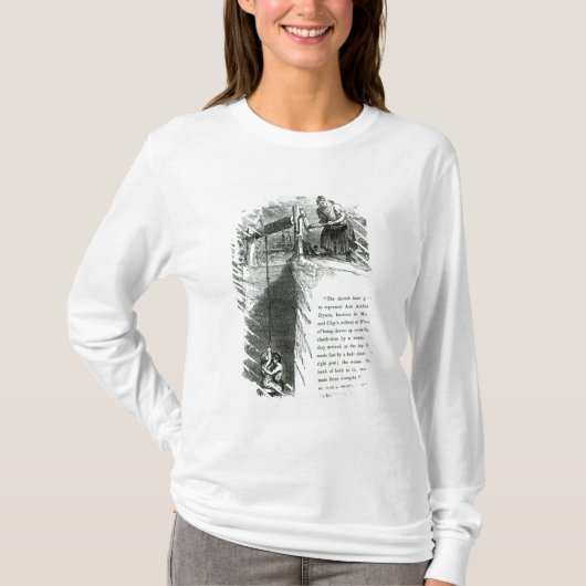 Een jongen en een meisje die een mijnschacht opdoe t-shirt (Voorkant)