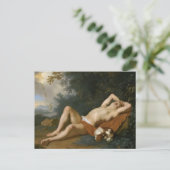 Een jongen en zijn hond briefkaart (Staand voorkant)