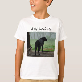 Een jongen en zijn hond t-shirt