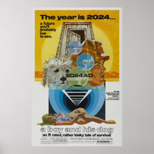 Een jongen en zijn hond Vintage 1975 Poster