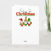 Een jongen en zijn ouderwetse kersttrein feestdagen kaart (Achterkant)