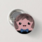 Een jongen | Geslacht over babyjongen Ronde Button 3,2 Cm (Voorkant /achterkant)