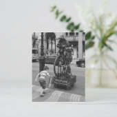 Een jongen in Barcelona Briefkaart (Staand voorkant)