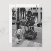 Een jongen in Barcelona Briefkaart (Voorkant / Achterkant)
