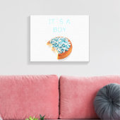 .een jongen is geboren canvas afdruk (Insitu (Woonkamer))