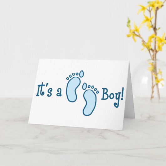 Een jongen kaart (Gele Bloem)