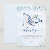 Een jongen onder het Zee Baby shower Bedankkaart (Voorkant / Achterkant)