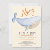 Een jongen onder het Zee Baby shower Kaart (Voorkant)