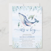 Een jongen onder het Zee Baby shower Kaart (Voorkant)