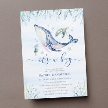 Een jongen onder het Zee Baby shower