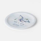 Een jongen onder het Zee Baby shower Papieren Bordje (Gekanteld)