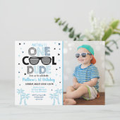 Een jongen van Cool Man Sunglass First Dag Kaart (Staand voorkant)