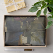 Een jongere die aarzelt om piano te spelen tissuepapier (Geschenk)