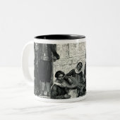 Een joods concert: Tlemcen Tweekleurige Koffiemok (Voorkant links)