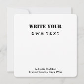 Een joods huwelijk van Jozef Israels - Circa 1903 Kaart (Achterkant)