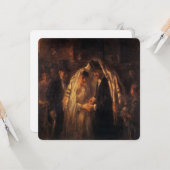 Een joods huwelijk van Jozef Israels - Circa 1903 Kaart (Voorkant / Achterkant in situ)