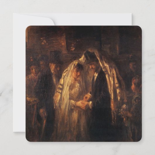 Een joods huwelijk van Jozef Israels - Circa 1903 Kaart (Voorkant)