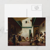 Een joodse bruiloft in Marokko, 1841 Briefkaart (Voorkant / Achterkant)