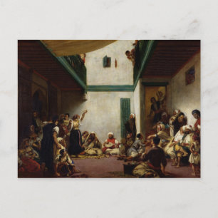 Een joodse bruiloft in Marokko, 1841 Briefkaart