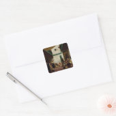 Een joodse bruiloft in Marokko, 1841 Vierkante Sticker (Envelop)