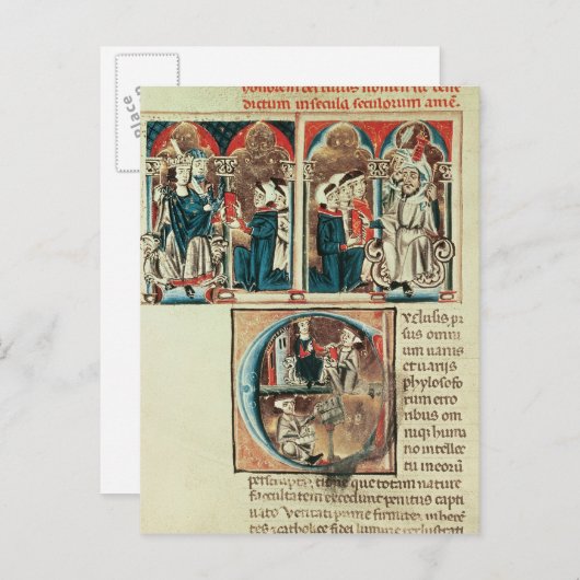 Een Joodse wetenschapper presenteert Briefkaart (Voorkant / Achterkant)